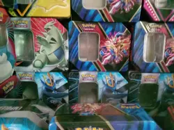 Lot Of 22 Pokemon Empty Tins From Trading Card Games With Rares! +T1#399 - Image 2