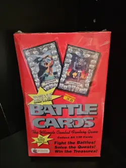 Battle Cards Combat Fantasy Game Box Sealed 36 Packs 1993 Merlin Collections New - Image 2