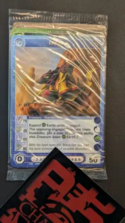 Chaotic Fire And Stone 3 Card Promo Featuring Bidua 3/100 Sealed - Image 1