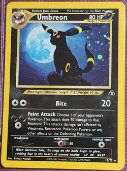 Pokemon Umbreon EX TCG Full Art Holo Rare Card 3/75 NM - Image 1