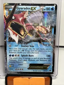 Pokemon TCG XY Breakpoint Gyarados EX Ultra Rare Holo Card 26/122 - Image 1