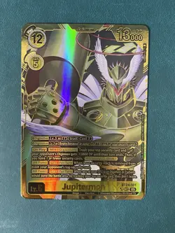 BT24-101 Jupitermon SP Two Star Alternate Art Time Stranger Digimon Card Game LP - Image 1