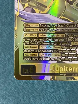 BT24-101 Jupitermon SP Two Star Alternate Art Time Stranger Digimon Card Game LP - Image 5