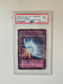 PSA 9 Mint Mirror Force DL4-067 Ultra Parallel Rare 2003 Japanese Graded Card - Image 1