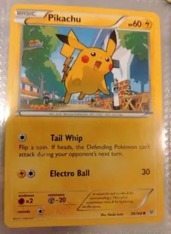 Pikachu 20/108 Roaring Skies XY 2015 Pokemon TCG Card NM/B⚡ Pokemon - Image 1