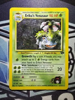 Pokemon TCG Erika's Venusaur Gym Challenge Holo Card 4/132 Unlimited Rare - Image 1