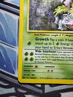 Pokemon TCG Erika's Venusaur Gym Challenge Holo Card 4/132 Unlimited Rare - Image 5
