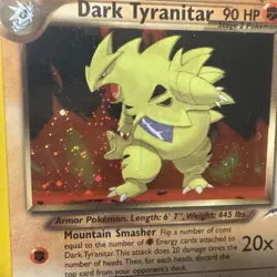 Pokemon TCG Dark Tyranitar Neo Destiny Holo Rare Card 11/105 PSA 8 NM-MT Swirl - Image 3