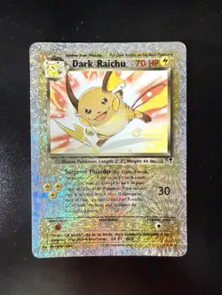 Pokemon Dark Raichu 7/110 Reverse Holo Rare Legendary Collection Card - DMG - Image 1
