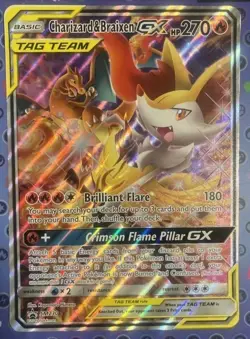 Charizard & Braixen GX - (SM Black Star Promo) SM230 Jumbo Cards Holo - NM - Image 1