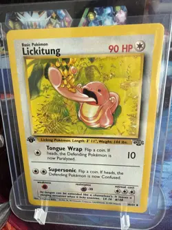 Pokemon TCG Lickitung 1st Edition Card WOTC Jungle, 38/64 Never Played, NM - Image 1