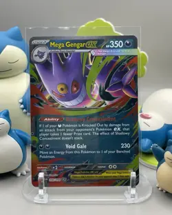 Mega Gengar ex 056/094 Phantasmal Flames Double Rare Holo Pokemon TCG Card - Image 1