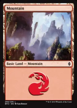 Mountain (266) NM, English MTG Battle for Zendikar - Image 1