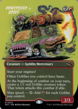 MTG Howlsquad Heavy (Borderless) (342) | NM | Aetherdrift {DFT} - Image 1