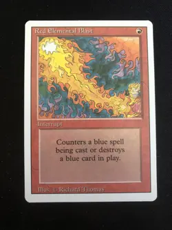 1 x Red Elemental Blast(NM) - Revised - MTG - Image 1