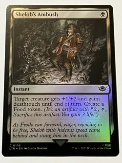 Shelob’s Ambush 108 MTG LOTR Tales of Middle Earth 2023 Mint - 9.0 + Foil - Image 4