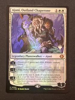 Ajani, Outland Chaperone NM Normal Lorwyn Eclipsed MTG EN Foil Promo - Image 1