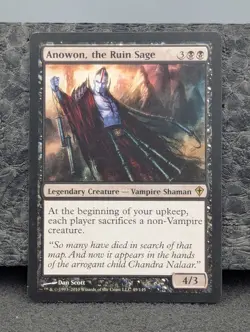 MP - Anowon the Ruin Sage - Worldwake - Magic The Gathering Moderately Played - Image 1