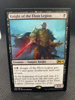 MTG Knight of the Ebon Legion - Core Set 2020 NM/Reg English - Image 1