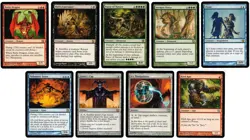 MTG 9TH EDITION OVERSIZE BOX TOPPERS (2005)-SET OF 9- MAGIC THE GATHERING VF+/NM - Image 1