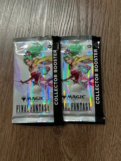 X2 Magic The Gathering MTG Final Fantasy FF Collector Booster Pack New Sealed - Image 1