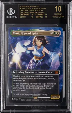 2025 MAGIC: THE GATHERING FINAL FANTASY YUNA, HOPE OF SPIRA BGS 10 BLACK LABEL - Image 1
