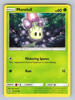 Morelull 16/149 Common SM Base Set NM - LP Pokemon TCG - Image 1