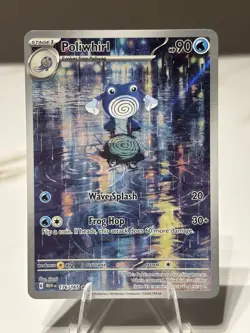 Pokemon TCG Poliwhirl Full Art 176/165 151 Card NM/M Condition - Image 1