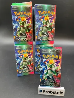 Lot of (120) Pokemon Korean SV1a Triplet Beat Booster Packs Sealed - Image 1