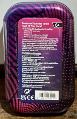 POKEMON TCG MEGA HEROES MINI TIN MEGA LATIAS ARTWORK 2 PACKS NEW FACTORY SEALED - Image 3