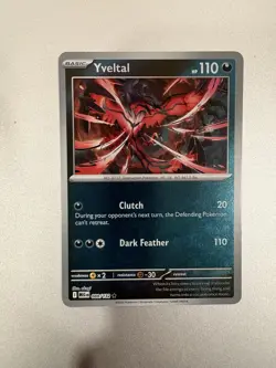 Yveltal 088/132 ME01: Mega Evolution Reverse Holo Rare Pokemon TCG NM - Image 1