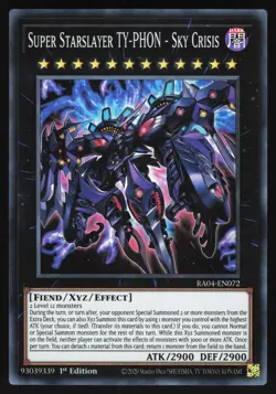 Super Starslayer TY-PHON - Sky Crisis - RA04-EN072 - Super Rare - Yugioh - Image 1