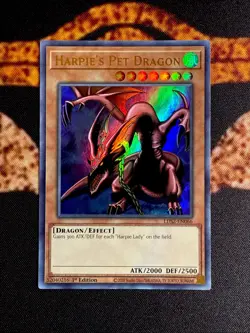 🔥YUGIOH • HARPIE’S PET DRAGON • ULTRA RARE • LDS2-EN066 • 1st EDITION • VLP🔥 - Image 1