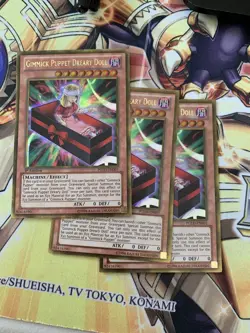 Gimmick Puppet Dreary (3x) PGLD-EN001 Gold Secret Rare 1st Edition NM Yugioh - Image 1