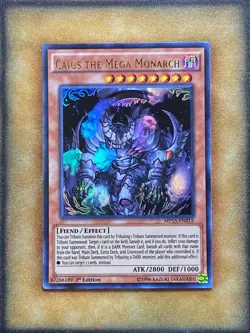Yugioh Caius the Mega Monarch MP15-EN215 Ultra Rare 1st Ed NM - Image 1