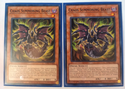 2 Pack of Chaos Summoning Beast SDSA-EN004 YuGiOh Card Game TCG 1st Edition - Image 1