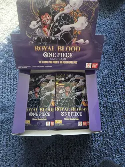 OP-10 Royal Blood Booster Box Opened One Piece TCG Likely Dead Packs 8 Packs - Image 1