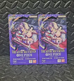 One Piece TCG The Azure Sea's Seven Factory Sealed Sleeved Booster OP-14 x2 - Image 1