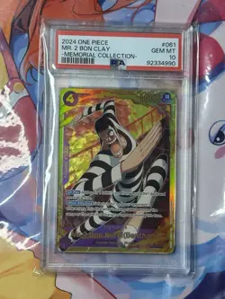 2024 One Piece Mr. 2 Bon Clay Memorial Collection PSA 10 Gem Mint #061 - Image 1