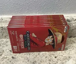 NEW Factory Sealed One Piece TCG Carrying on His Will Sleeved Booster Packs x10 - Image 4