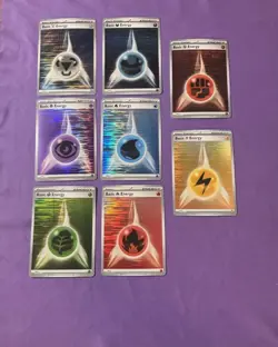 Pokemon TCG Black Bolt/White Flare Reverse Holo Energy (8) Complete Card Set - Image 1