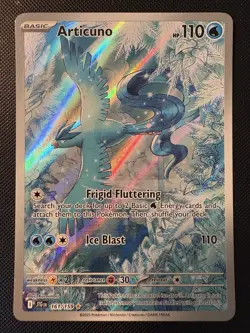 2025 Pokemon Journey Together Articuno 161/159 ILLUSTRATION RARE HOLO! HOT CARD! - Image 1