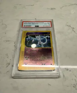 Pokemon TCG Expedition 2002 Mewtwo Reverse Holo Card #20 PSA 6 - Image 2