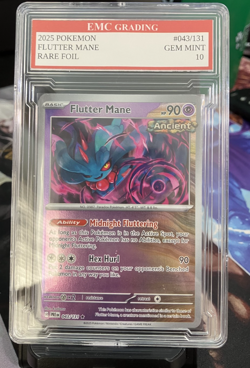 FLUTTER MANE 2025 FOIL #043/131 Pokemon Card GRADED 10 TCG CCG - Image 1