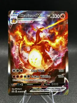 Pokemon TCG Charizard VMAX SWSH261 Sword & Shield Black Star Promo Card NM - Image 1