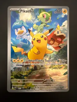 Pikachu 027 Sv: Scarlet & Violet Promo Cards Holo Pokemon NM - Image 1