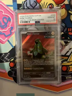Iron Thorns Pokemon Center Exclusive Promo Card 098 PSA 10 - Image 1