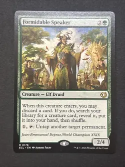 FORMIDABLE SPEAKER Lorwyn Eclipsed ECL Magic MTG MINT CARD Promo - Image 1