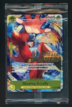 Monkey D. Luffy P-036 Pre-Release Winner Promo One Piece Card Game (SEALED) - Image 1