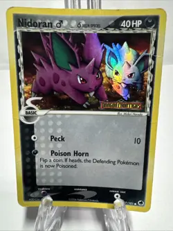 Nidoran M 57/101 (Delta Species) Dragon Frontiers Reverse Holo MP Pokemon Card - Image 1